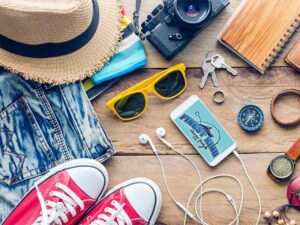 Items to bring on a fishing charter trip - hat, sunglasses, shoes, etc.